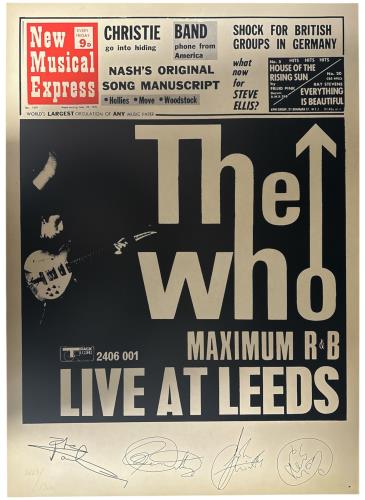 The Who Live At Leeds - Numbered Poster UK poster (403419)
